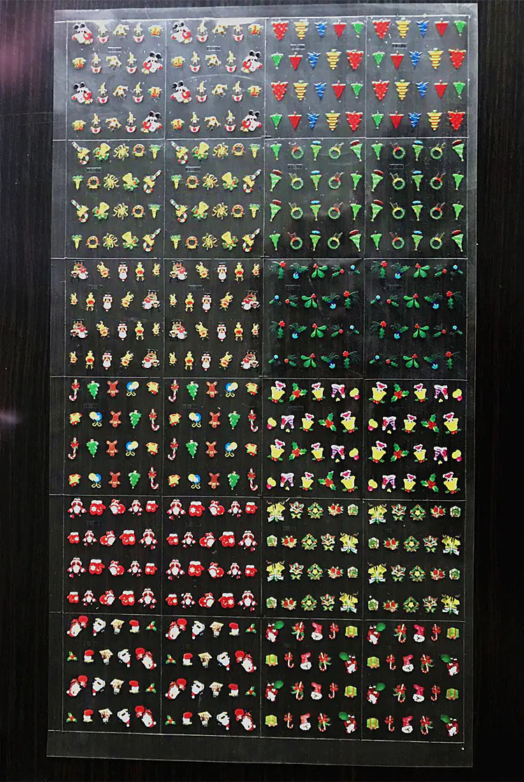 3D Nail Stickers for Halloween and Christmas Decor