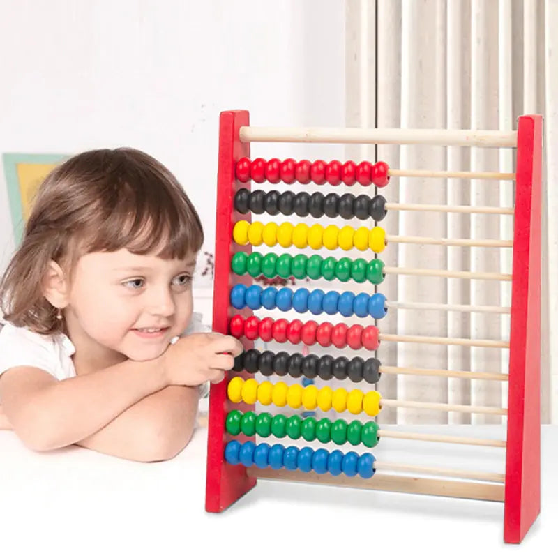 Wooden Abacus for Kindergarten Math Learning Tool