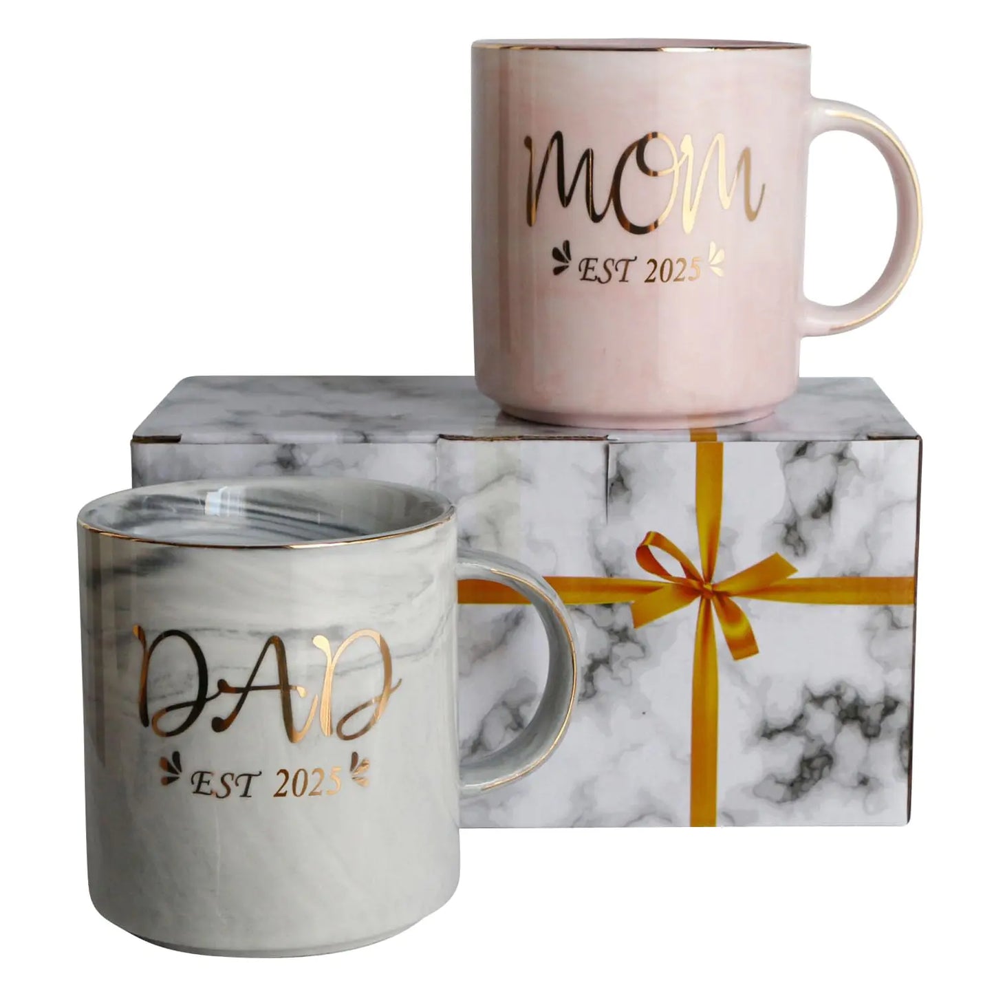 New Mom and Dad Est 2025 -New Parents Pregnancy AnnouncementMommy and Daddy First Time Pregnancy Gift,New Parents Gifts For Couples 2025
