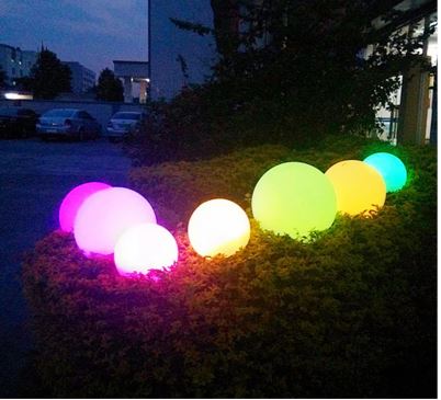 Waterproof Garden Ball Lights For Outdoor
