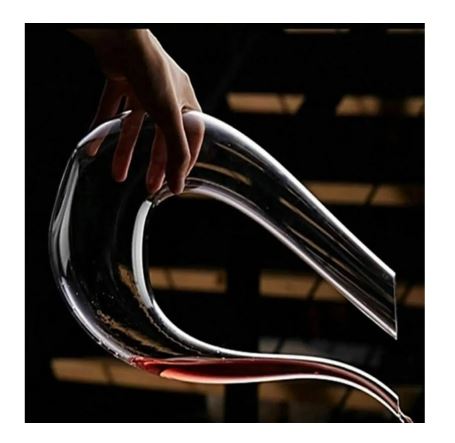 Crystal U-shaped 1500ml Wine Decanter