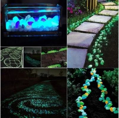 Glow in the Dark Garden Pebbles