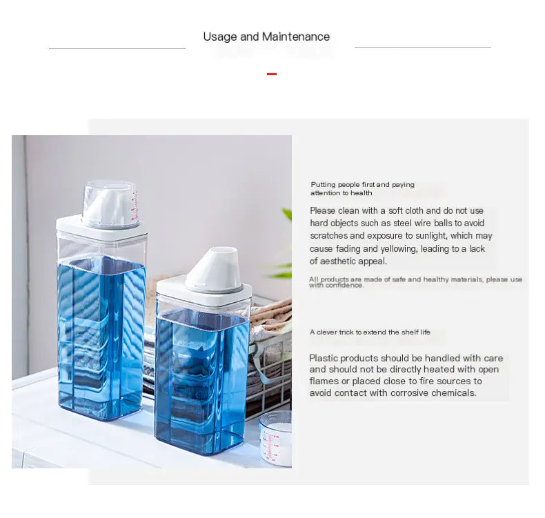 Transparent Detergent Container