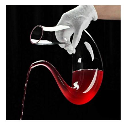 Crystal U-shaped 1500ml Wine Decanter
