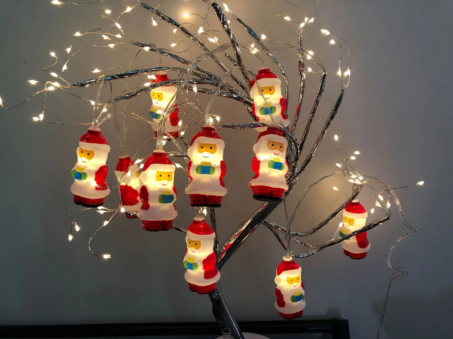 USB LED Santa String Lights