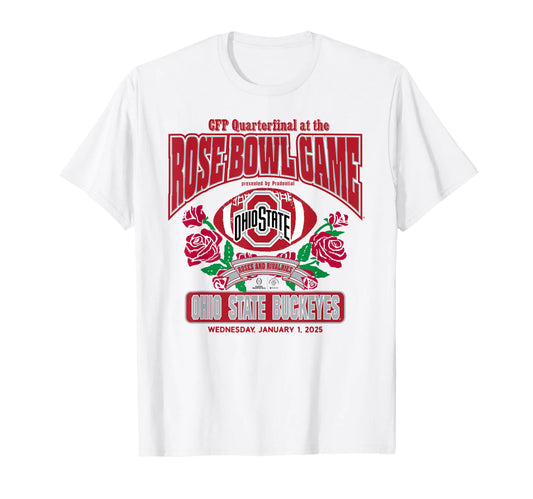 Ohio State Buckeyes Rose Bowl CFP 2024-2025 Football Game T-Shirt