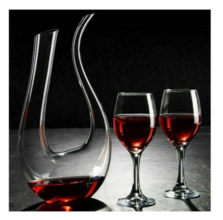 Crystal U-shaped 1500ml Wine Decanter