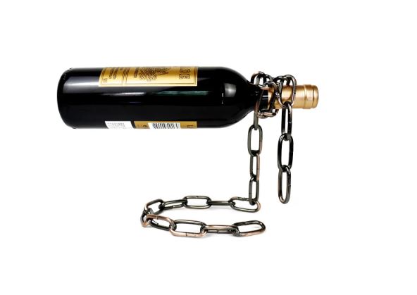 Magic Iron Chain Wine Bottle Holder