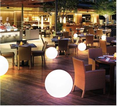 Waterproof Garden Ball Lights For Outdoor