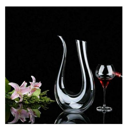 Crystal U-shaped 1500ml Wine Decanter