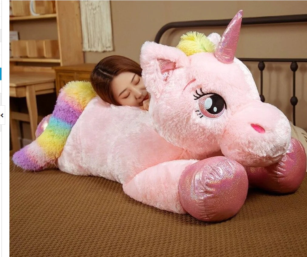 Giant Kawaii Unicorn Plush Toy Pillow for Kids