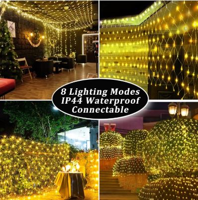 Net Mesh Solar Fairy Lights