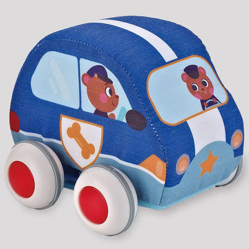 Baby Toy Car with Pull-Back and Inertia Features