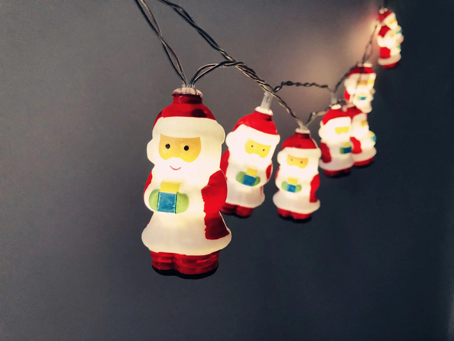 USB LED Santa String Lights