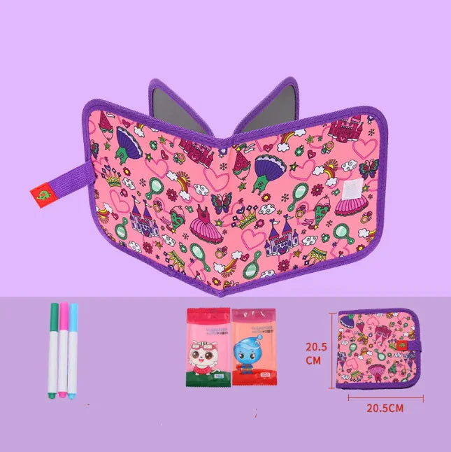 Children's Double-Sided Portable Drawing Pad – Watercolor Graffiti Board