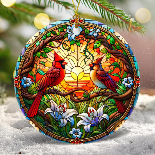 Colored Ceramic Christmas Tree Ornaments