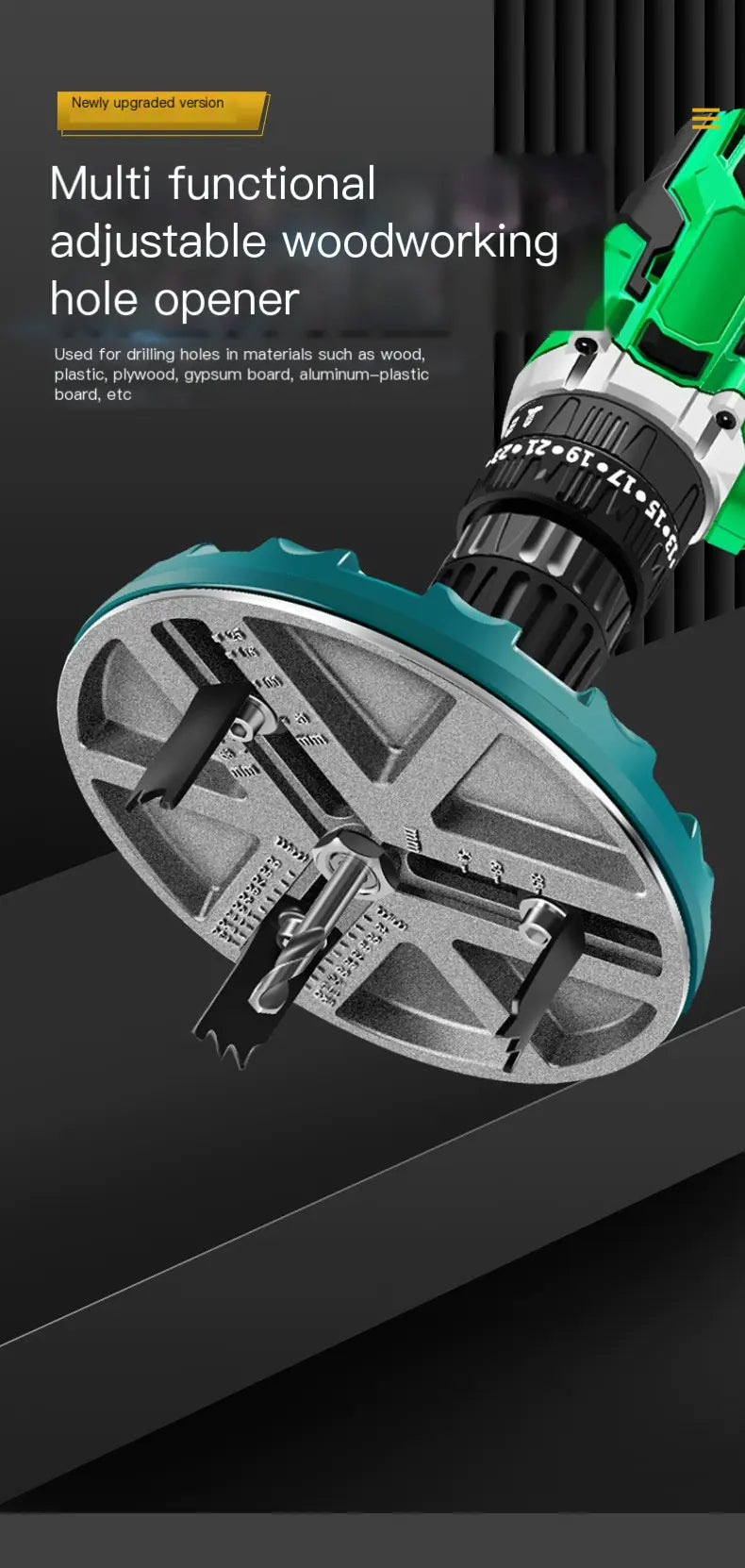 Adjustable Wood Hole Saw