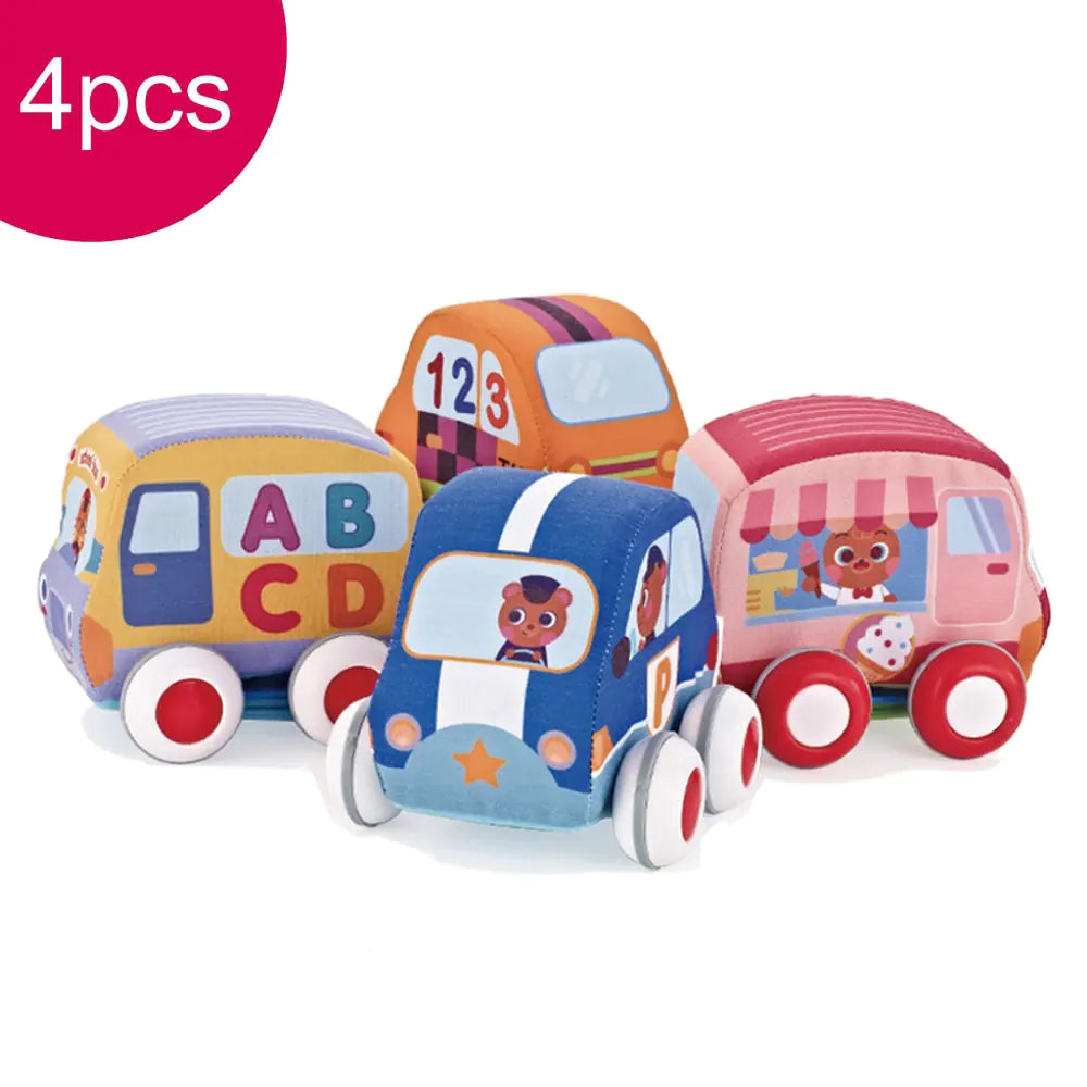 Baby Toy Car with Pull-Back and Inertia Features