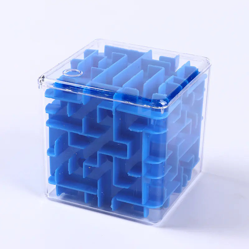 3D Transparent Maze Magic Cube Puzzle for Kids