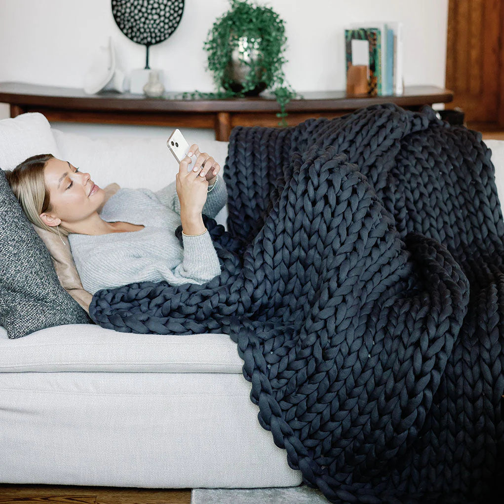 Hand-Woven Weighted Blanket