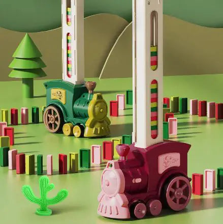 Electric Train Domino Blocks