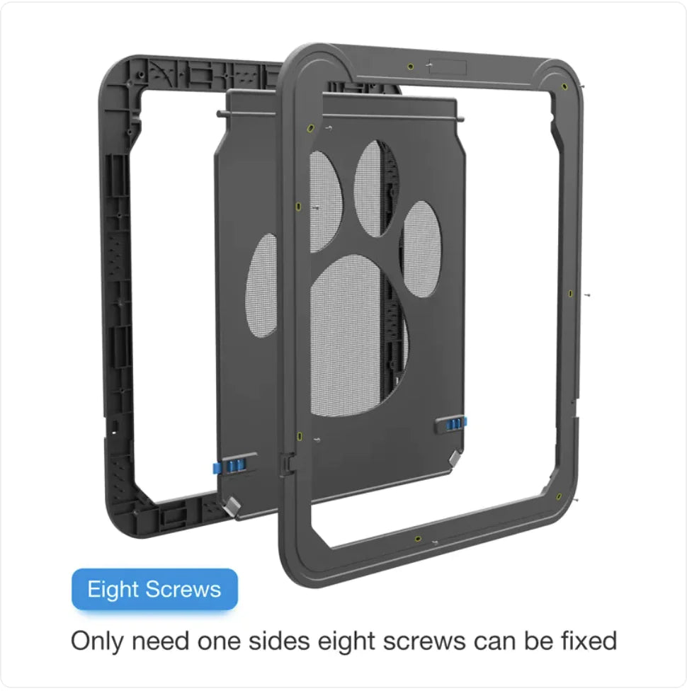 Paw Print Anti-Bite Screen Door