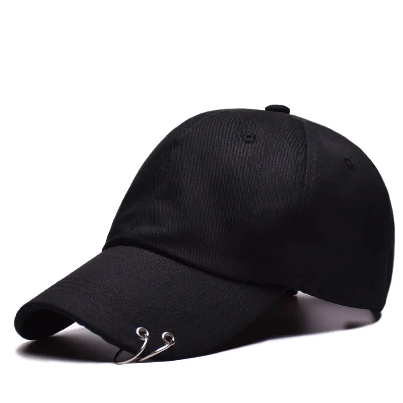Black Round Cap